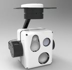 三軸のMulti-sensorのマイクロ ジンバルとのIR + TV + LRF非冷却FPA EO IRの熱カメラのモニタリング システム