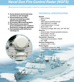Monopulse の海軍銃の射撃銃制および追随用レーダ システム NGFS